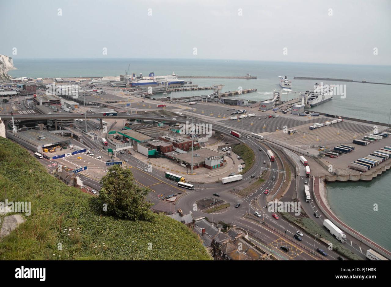 Dover ferry docks